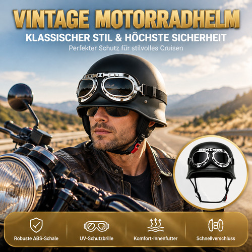 Bobber helm mattschwarz für - bobber,