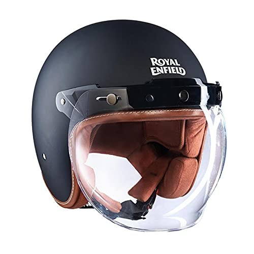 Bobber helm matt schwarz - matt, gr